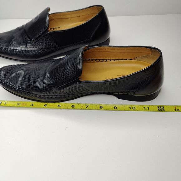 Mezlan Tore Loafer Dress Shoes Pebble Leather Black Men Size 11 M 34805 main image 10